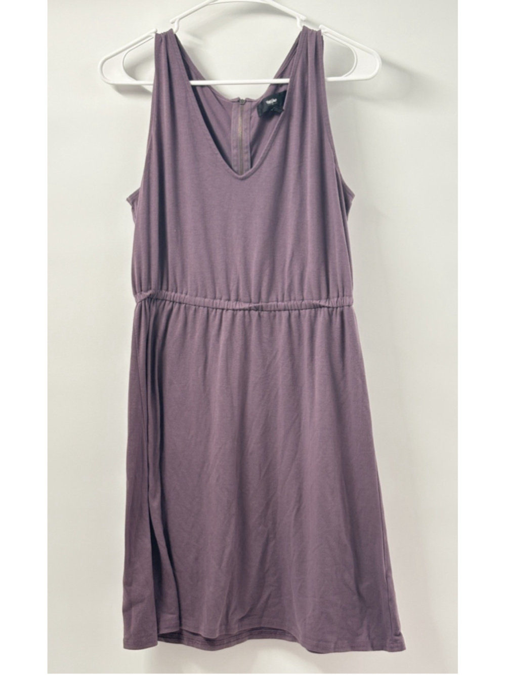 Mossimo Women's Purple Tank Top Size L Drop Waist Design Black Elastic Band